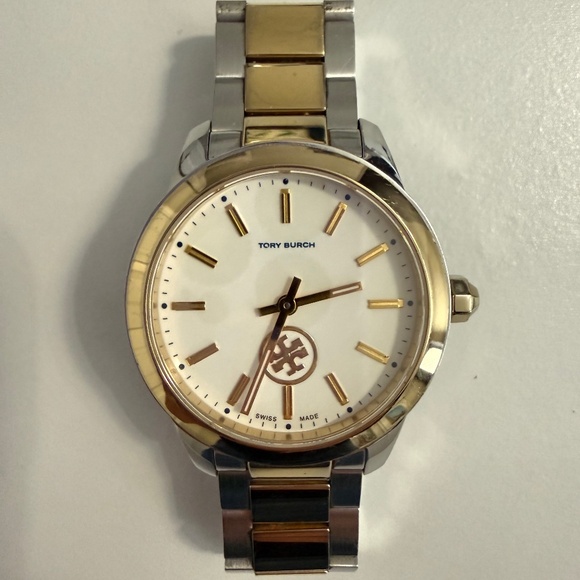 Tory Burch Swiss-Made Two-Tone WatchGold & Silver display picture 3